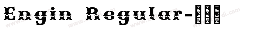 Engin Regular字体转换